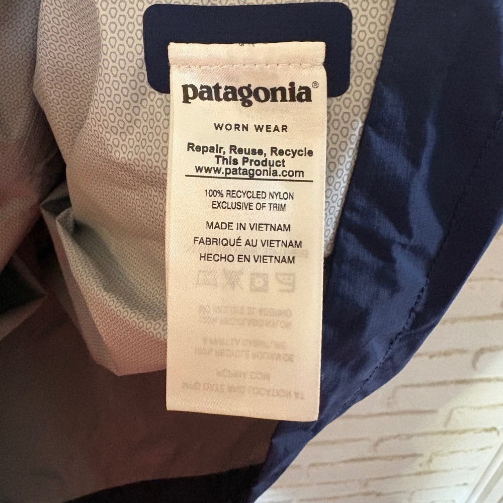 Patagonia Men's Torrentshell 3L Rain Jacket Navy Yellow Size Medium - Picture 7 of 8